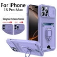 thumbnail image 2 of Slide Camera TPU Case For iPhone 16 15 11 12 13 14 Pro Max XS X XR 8 7 6S Plus Shockproof Armour Card Slots Wallet Silicon Cover black for iPhone 13Pro, 2 of 6