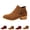 53# Brown, variant on Womens Round Toe Side Zipper Block Heel Boots | Womens Fall Casual Comfortable Closed Toe Zip Up Low Chunky Heel Ankle Booties, Vintage Faux Suede Dress Shoes Wine 36