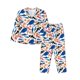 thumbnail image 1 of Balery Cute Sea Animals Conjunto de Pijama con Estampado para Mujer, Conjunto de Dos Piezas con Manga Larga, Ropa de Dormir Suave con Bolsillos, Pijamas Cómodos-Medium, 1 of 7