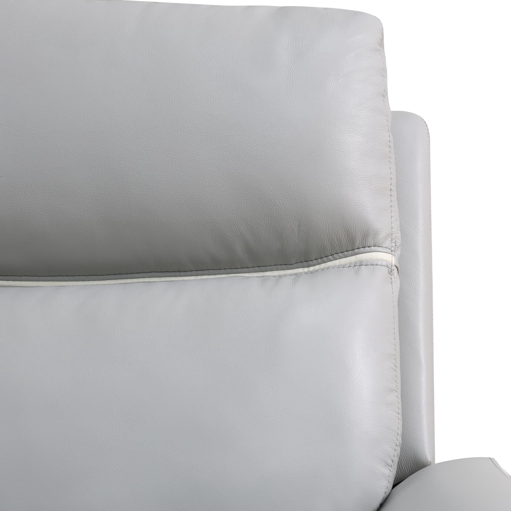 MAYEERTY Power Reclining Loveseat, Electric 2-Seat Recliner with USB Charging, Storage & Cup Holders for Living Room, Light Grey