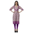 thumbnail image 3 of Moomaya Designer Straight Kurti For Women Printed Indian Tunic Top Long Kurta, 3 of 6