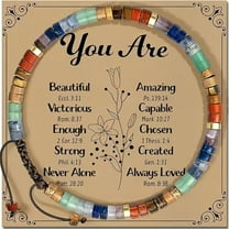 Chakra Bracelets for Women and Men,Meditation Crystals and Healing Natural Stones Bracelet,7 Chakras Spiritual Jewelry Bangle,Stress Relief Gifts for Mom,Sister,Friends (you're)