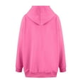 thumbnail image 5 of Oversized Hoodies for Women 2025 Fall Winter Long Sleeve Plain Basic Hooded Sweatshirt with Pockets Pullover Tops, 5 of 6