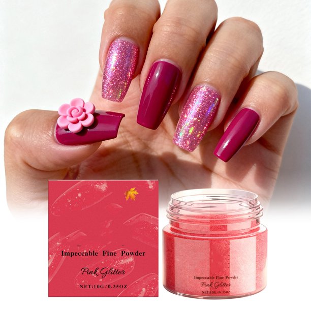 Polvo humectante para uñas con alto brillo y desarrollo de color uniforme 10 g Material específico para salón de uñas polvos humectantes para uñas