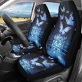 thumbnail image 2 of POLERO Butterfly Pattern Front Seat Cover for Women, 2pc Vehicle Seat Covers Thick Durable Car Seat Covers Front Set, 2 of 9