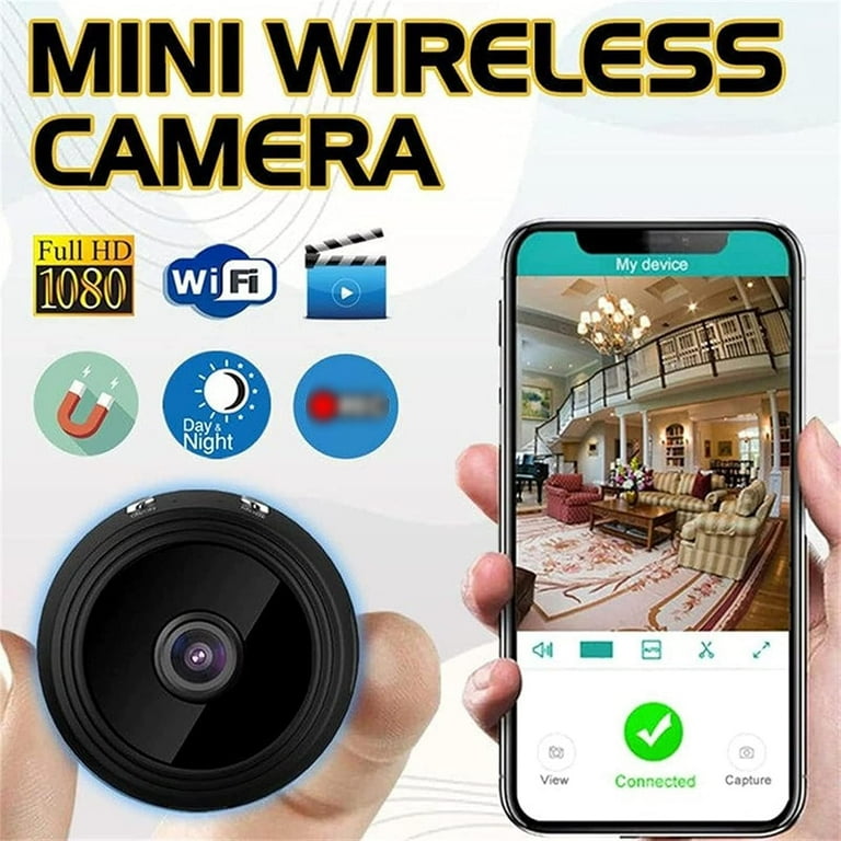 Secret Scope Mini Security Camera - 1080p HD Wireless WiFi Camera With Night Vision & Magnetic Mount