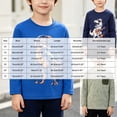thumbnail image 3 of QGJZVUNL Boys Dinosour Printed Long Sleeve T Shirts Fall Casual Layer Tops Cartoon Round Neck Tshirts Size 6-7 Years, 3 of 5