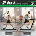 thumbnail image 6 of Gymax 2.25HP Folding Treadmill 2-in-1 Walking Running Machine w/ APP & Remote Control Silver, 6 of 10