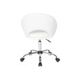 thumbnail image 3 of OSP Home Furnishings Chaise de Bureau Milo, Blanc, 3 of 7