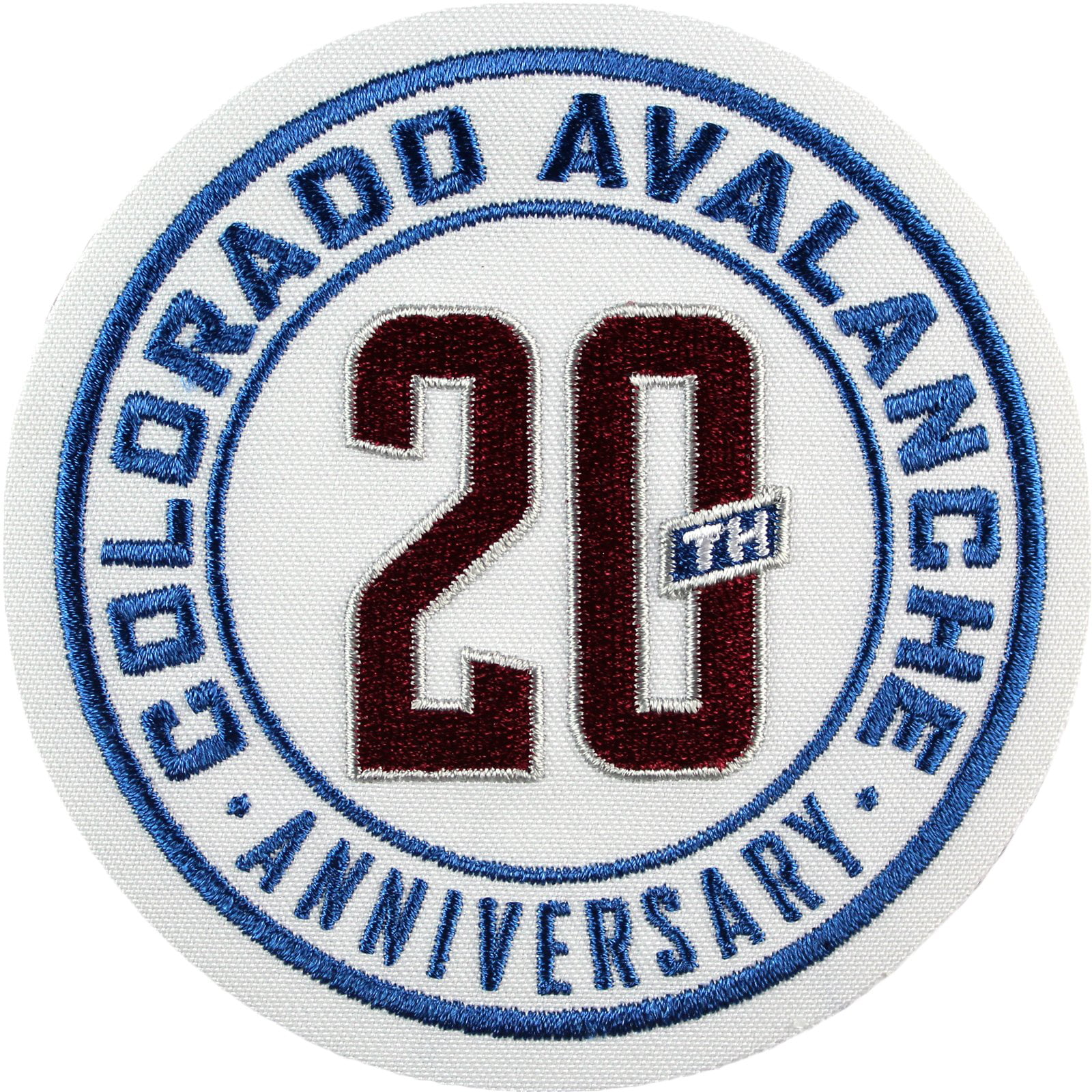 2015 Colorado Avalanche Team 20th Anniversary Season Logo Jersey Alternate Patch 