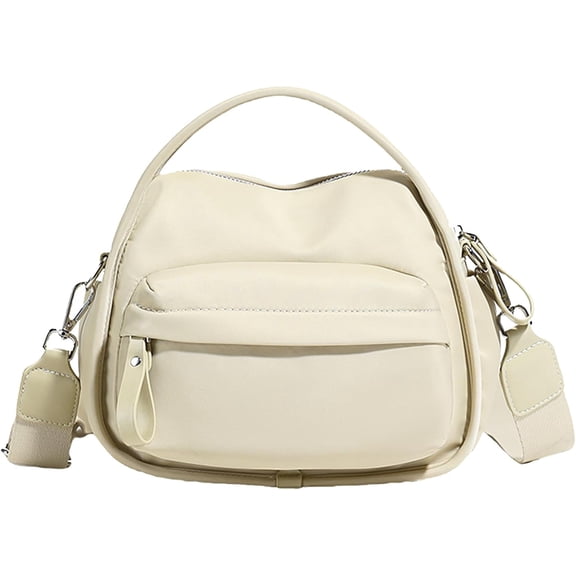 Shoulder Bag, Women Crossbody Shoulder Bag, Solid Zipper Handbag, Lightweight Large Capacity