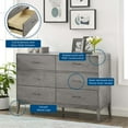 thumbnail image 6 of Modway Georgia Wood Dresser in Gray, 6 of 6