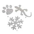 thumbnail image 1 of 10 Pieces Down Jacket Repair Patch Paw Print No Ironing Plastic Car Window Stickers Practical Home Supplies Spot Patches for Bag Wall Lizard, 1 of 6