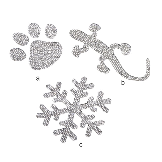 10 Pieces Down Jacket Repair Patch Paw Print No Ironing Plastic Car Window Stickers Practical Home Supplies Spot Patches for Bag Wall Lizard