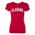 thumbnail image 2 of Wild Bobby State of Alabama College Style Women Slim Fit Junior Tee, 2 of 6