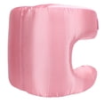 thumbnail image 3 of Riousery Face Pillow Silk Fabric Memory Foam Ergonomic Beauty Contour Pillow for Back Sleep, Roseate Pink (13.38 inches / 34 cm), 3 of 4