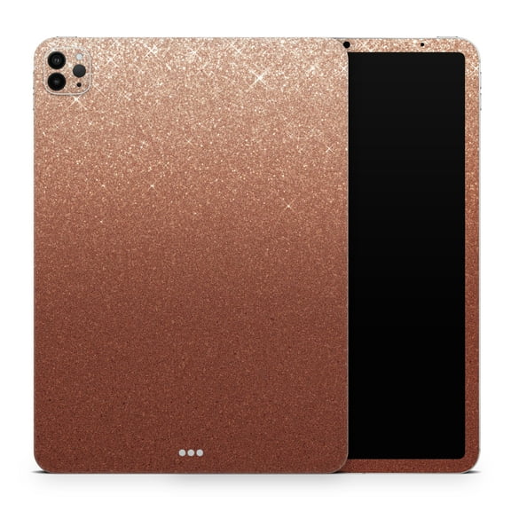 DesignSkinz Rose Gold Digital Falling Glitter Full-Body Skin Decal Wrap Cover for iPad (A1219/A1337)