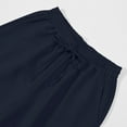 thumbnail image 3 of Havenre Men's Casual Shorts Lightweight Elastic Waist Drawstring Wide Leg Short Pants Loose Fit Comfy Summer Beach Vacation Shorts with Pockets Navy XXL, 3 of 5