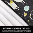 thumbnail image 4 of Alpaca Llama Fuzzy Flannel Throw Blankets, Soft Blankets and Throws, Daughter Mom Friend Gift Cute Space Llama and Planets Print Decorative Throw Blankets for Couch, 50"X60", 4 of 6