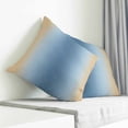thumbnail image 4 of Throw Pillow Covers 16x16 Inch, Blue Yellow Ombre Decorative Pillow Cases for Couch Sofa Bed, Farmhouse Modern Gradient Art Cotton Linen Square Home Decor Pillowcases with Hidden Zipper, 4 of 7