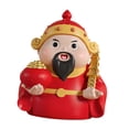 thumbnail image 2 of Sculpture Dieu de la Richesse, Cadeaux Mignons, Petite Statue de Caisin pour Chambre, Bureau, Maison, Rouge, 2 of 8
