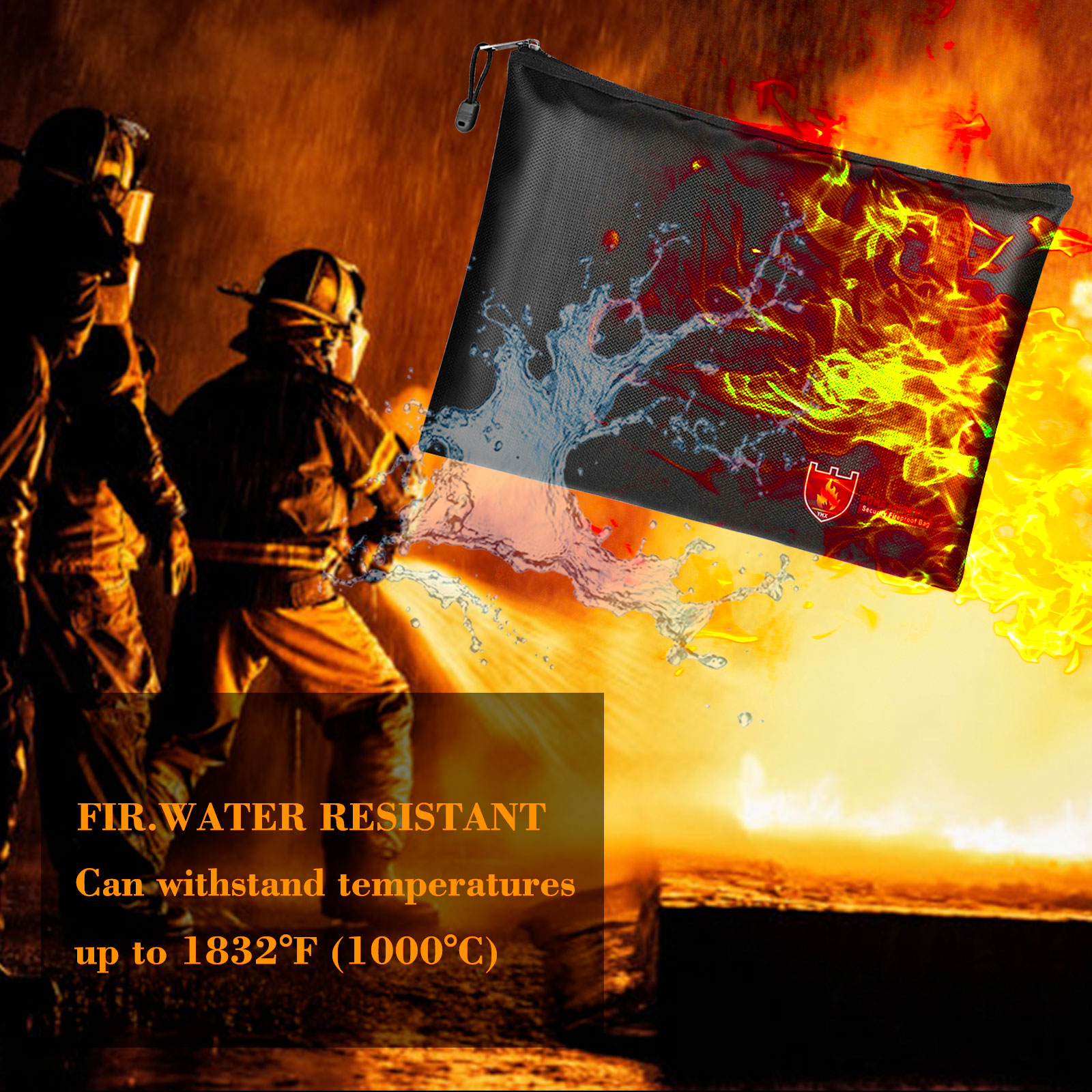 EEEkit Fireproof Money Safe Document Bag photo 5
