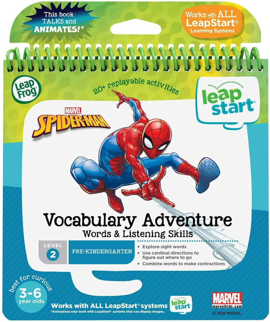LeapFrog LeapStart Kindergarten Activity Book Level 3 Kids World Atlas Map Skill 