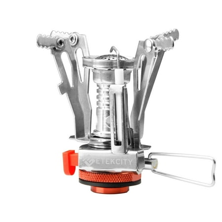 Etekcity Ultralight Portable Outdoor Backpacking Camping Stoves with Piezo Ignition (Orange, 1