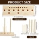 thumbnail image 3 of Herramienta de madera de haya para hacer lazos - Ajustable, 3 kits y fácil de usar - para cintas, coronas, manualidades y regalos, 3 of 4