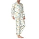 thumbnail image 2 of Balery Dandelion Pijama para Hombre de Dos Piezas con Manga Larga, Conjunto de Dormir y Descanso Suave con Bolsillos-Large, 2 of 7