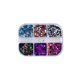 thumbnail image 2 of Conjunto de lentejuelas de uñas de piezas mixtas con cambio de color irregular hexagonal Wmkox8yii hjk4975, 2 of 8