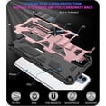 thumbnail image 7 of For Apple iPhone 13 (6.1") Built in Magnetic Kickstand, Military Hybrid Bumper Heavy Duty Dual Layer Rugged Protective Phone Case Cover by Xpression [Rose Gold], 7 of 7