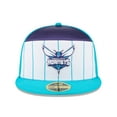 thumbnail image 2 of Men's New Era  White/Teal Charlotte Hornets 2025 NBA Tip Off Split Panel 59FIFTY Fitted Hat, 2 of 5