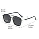 thumbnail image 2 of Gafas De Sol Tr90 Gafas De Sol Vintage Cuadradas Puente Doble Metal 400 Eyewears, 2 of 7