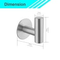 thumbnail image 5 of Set of 2 Brushed Nickel Wall Self Adhesive Hook Towel Bathroom Storange Hanging 304 Stainless Steel, 5 of 5