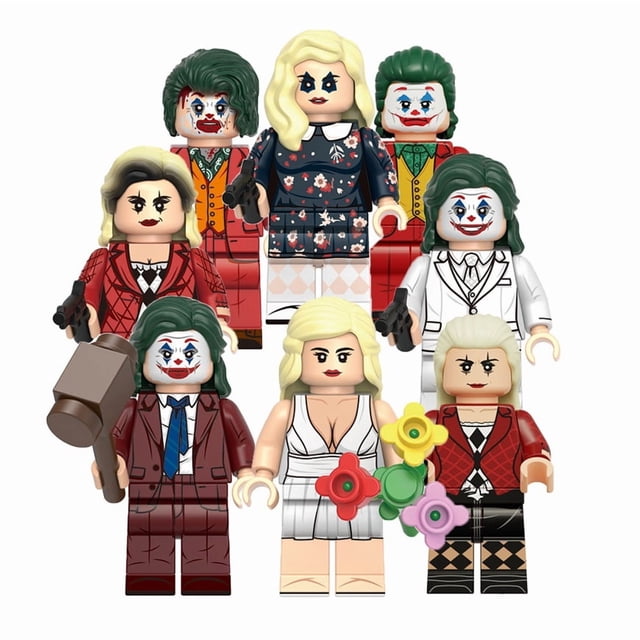 Set de 8 Figuras de Bloques de Construcción de Personajes de Cine – Minifiguras de ABS para Niños y Niñas, Inspiradas en Villanos Clásicos