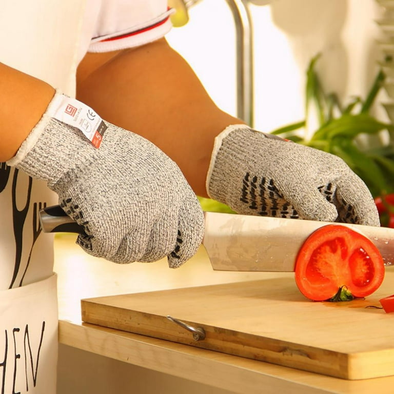 Cut Resistant Gloves Food Grade Level 5 Protection, Safety Kitchen Cuts  Gloves for Oyster Shucking, Fish Fillet Processing, Mandolin Slicing, Meat