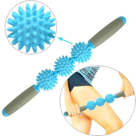 Massager Stick Serenily Muscle Roller, Cellulite Massager for Pain Relief. Masage Stick for Myofacial Release. Trigger Point, Neck Pain Relief, Anti Cellulite Massager for Muscle Pain Relief, Muscle Roller Stick. ()