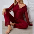 thumbnail image 5 of KIHOUT Pyjamas pour Femmes Mode Dentelle Sexy Confortables Pyjamas et Service à Domicile Ensemble Deux Pièces, 5 of 5