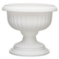 thumbnail image 2 of Southern Patio Dynamic Outdoor 18" Resin Grecian Urn Planter Pot, White (2 Pack), 2 of 7