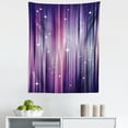 thumbnail image 1 of Eggplant Tapestry, Abstract Colourful Beams Backdrop White Stars Space Inspired Lines Print, Fabric Wall Hanging Decor for Bedroom Living Room Dorm, 5 Sizes, Multicolor, by Ambesonne, 1 of 1