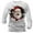White, variant on Men's Christmas Santa Print Shirt Long Sleeve Crewneck Pullover Top for Party Red-4 S
