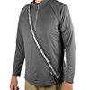 MOONSASH Fitted Reflective Gear for Walking at Night - Midnight Black XL | Running, Biking, Dog | Reversible & Comfortable Reflective Sash for Men & Women | US Patented | Stylish Vest Replacement!