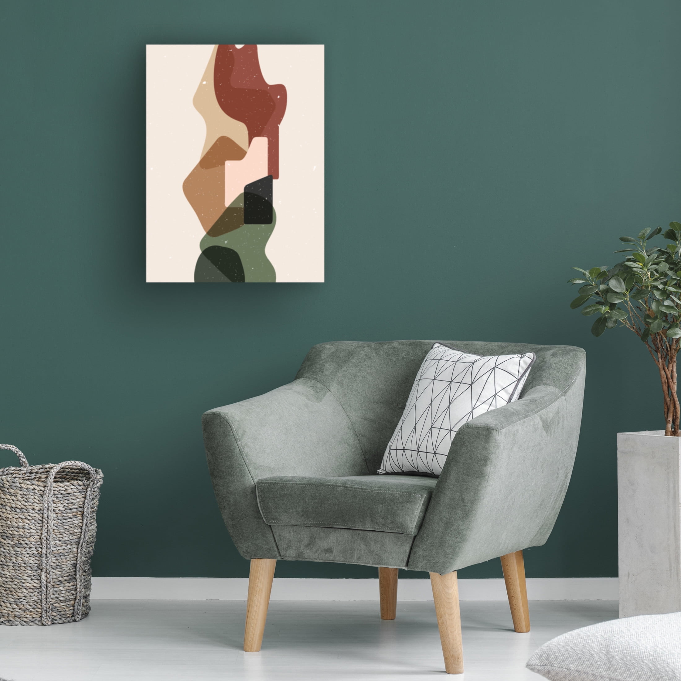 Trademark Fine Art NKTN Abstract composition 12 Canvas Wall Art