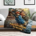 thumbnail image 6 of Paddington Bear Bag (3) Luxury Flannel Blanket - Super Soft Anti-Static Plush Warm Blanket for Sofa Bed - Extra Large Cozy Blanket for Men and Women, Home Decor Gift., 6 of 9
