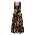 thumbnail image 4 of Stamzod Womens Summer Plus Size Dresses 2026 Floral Maxi Dress Sleeveless Casual Flowy Beach Sundress Multicolor F XL, 4 of 8
