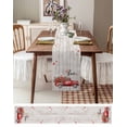 thumbnail image 6 of Table Runners 90 Inches Long Dress Scarves, Valentines Day Farmhouse Coffee/Dining/Kitchen Table Runner for Living Room, Red Truck Rose Flowers Wooden Grain 13x90 Inch, 6 of 7