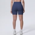 thumbnail image 6 of IWRICH High Waisted Biker Shorts for Women Tummy Control Lift Gym Workout Athletic Shorts Yoga Pants Light Blue S, 6 of 9
