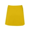 thumbnail image 6 of KALE Shorts for Women's Pants Skirt With Slit And Pocket Sports Casual Solid Color Mid Waist Tennis Summer Pants Yellow, 6 of 8