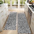 thumbnail image 4 of Kitchen Rugs Sets Of 2,Black Leopard Print Anti Fatigue Kitchen Mat Rugs Non Slip Washable,Decorative Kitchen Floor Mats for Kitchen,Sink,Laundry,17"X47", 4 of 5
